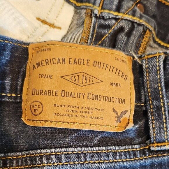 American Eagle Outfitters Core Flex 32x31 Blue Slim Jeans Deep Indigo - Picture 11 of 11